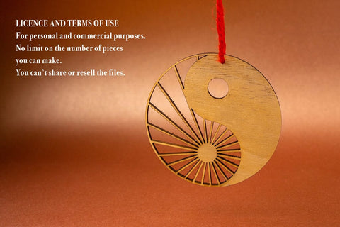 Tao Christmas Tree Ball Vector File for Laser Cutter. SVG MaramadeLaser 