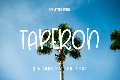 Taperon Font Dm Letter Studio 