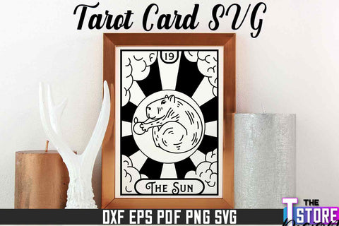 Tarot Card Laser Cut | Tarot Card Design | CNC File SVG The T Store Design 