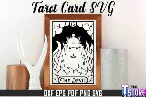 Tarot Card Laser Cut | Tarot Card Design | CNC File SVG The T Store Design 