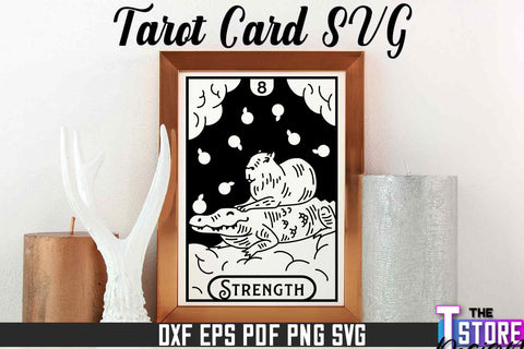 Tarot Card Laser Cut | Tarot Card Design | CNC File SVG The T Store Design 
