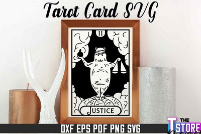 Tarot Card Laser Cut | Tarot Card Design | CNC File SVG The T Store Design 