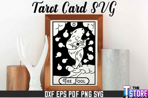 Tarot Card Laser Cut | Tarot Card Design | CNC File SVG The T Store Design 