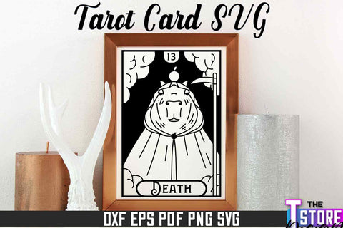 Tarot Card Laser Cut | Tarot Card Design | CNC File SVG The T Store Design 