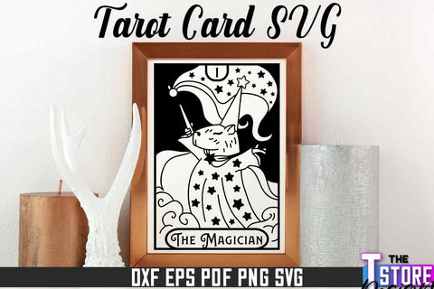 Tarot Card Laser Cut | Tarot Card Design | CNC File SVG The T Store Design 