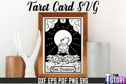 Tarot Card Laser Cut | Tarot Card Design | CNC File SVG The T Store Design 