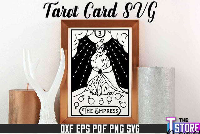 Tarot Card Laser Cut | Tarot Card Design | CNC File SVG The T Store Design 
