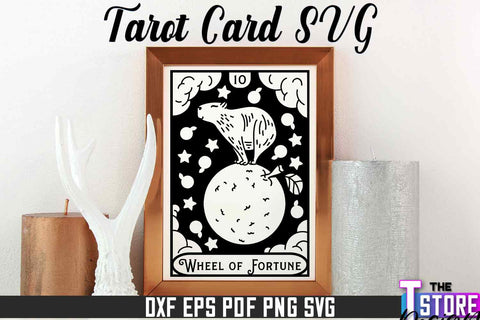 Tarot Card Laser Cut | Tarot Card Design | CNC File SVG The T Store Design 