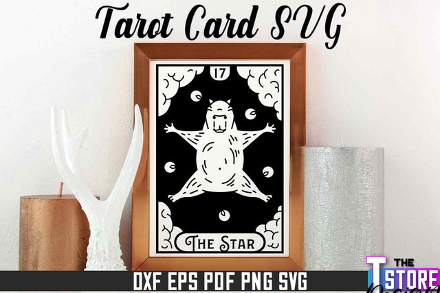 Tarot Card Laser Cut | Tarot Card Design | CNC File SVG The T Store Design 
