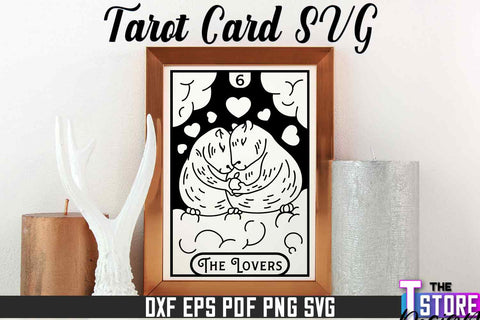 Tarot Card Laser Cut | Tarot Card Design | CNC File SVG The T Store Design 