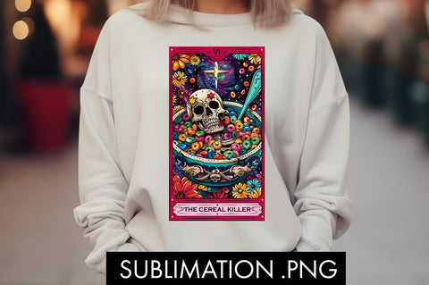 Tarot Card The Cereal Killer PNG Sublimation Sublimation Freeling Design House 