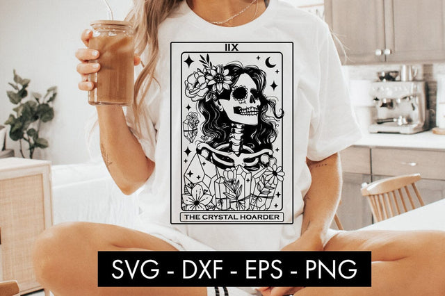 Tarot Card The Crystal Hoarder SVG Cut File PNG SVG Freeling Design House 