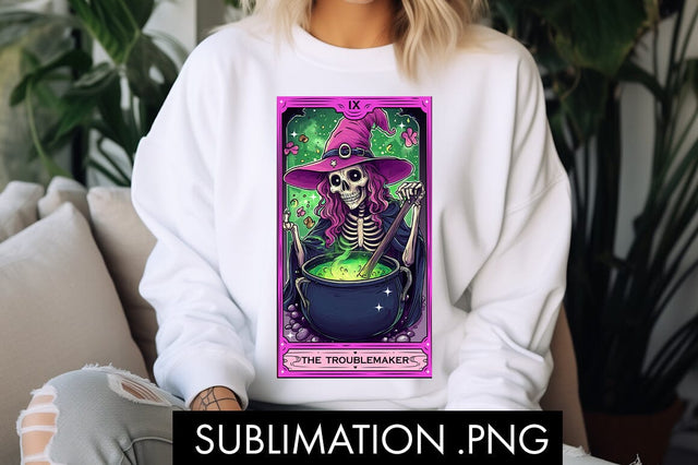 Tarot Card The Troublemaker PNG Sublimation Sublimation Freeling Design House 