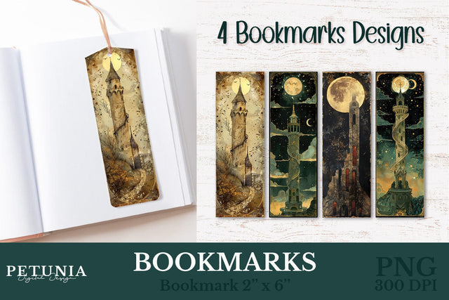 Tarot Cards Bookmark | Bookmarks PNG Sublimation Petunia Digital Design 