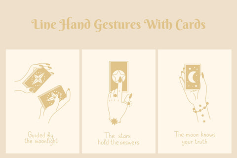 Tarot Cards Quotes Posters Digital Pattern Rin Green 