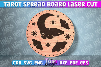 Tarot Spread Board Laser Cut | Tarot Board SVG Design SVG The T Store Design 