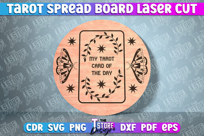 Tarot Spread Board Laser Cut | Tarot Board SVG Design SVG The T Store Design 