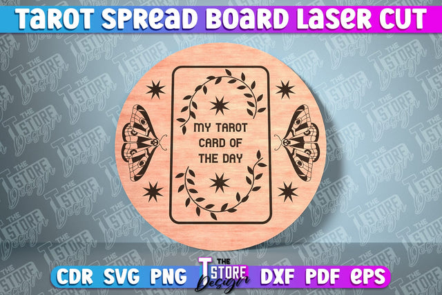 Tarot Spread Board Laser Cut | Tarot Board SVG Design SVG The T Store Design 