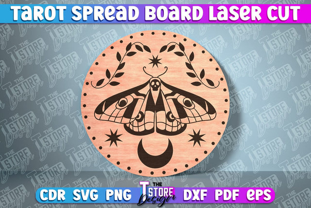 Tarot Spread Board Laser Cut | Tarot Board SVG Design SVG The T Store Design 