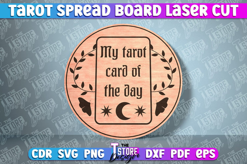 Tarot Spread Board Laser Cut | Tarot Board SVG Design SVG The T Store Design 