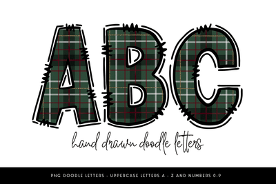 Tartan Plaid Doodle Alpha PNG Sublimation BijouBay 