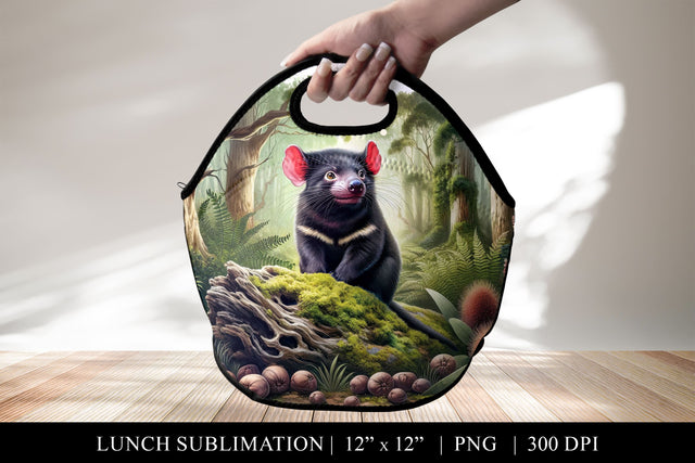 Tasmanian Devil Lunch Bag Design Sublimation BijouBay 