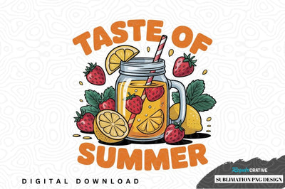 Taste of summer sublimation png design Sublimation Regulrcrative 