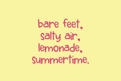 Tasty Lemonade Sans Font Beck McCormick 