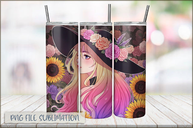 Tattoo Woman 20 Oz Tumbler Wrap PNG Sublimation Shetara Begum 