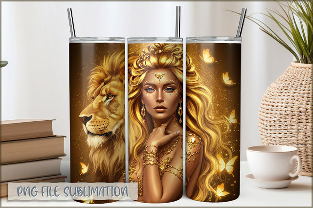Tattoo Woman 20 Oz Tumbler Wrap PNG Sublimation Shetara Begum 