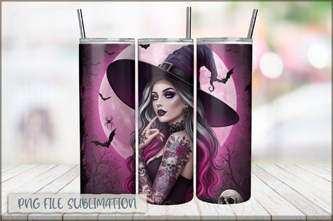 Tattoo Woman 20 Oz Tumbler Wrap PNG Sublimation Shetara Begum 