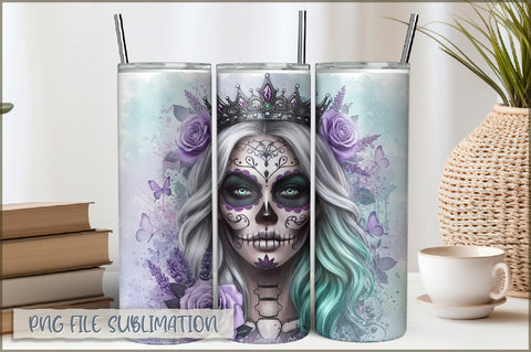 Tattoo Woman 20 Oz Tumbler Wrap PNG Sublimation Shetara Begum 