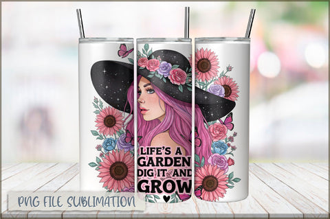 Tattoo Woman 20 Oz Tumbler Wrap PNG Sublimation Shetara Begum 