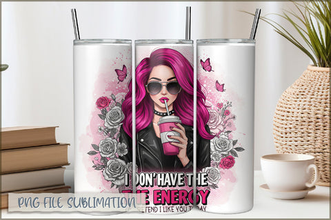 Tattoo Woman 20 Oz Tumbler Wrap PNG Sublimation Shetara Begum 