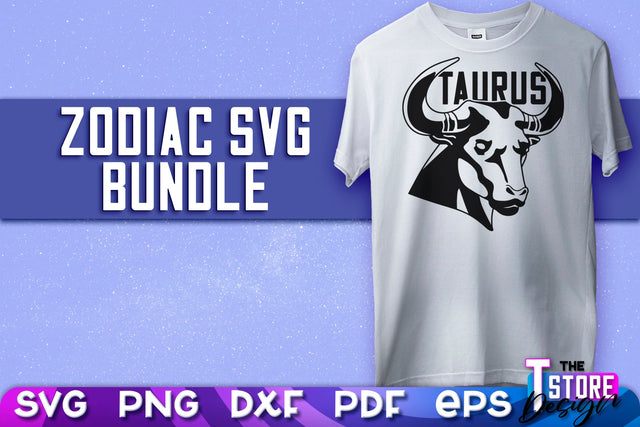 Taurus SVG Design | Astrology | SVG Design | Zodiac SVG v.2 SVG The T Store Design 