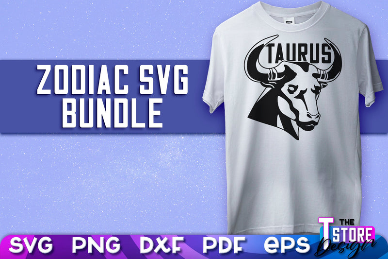 Taurus SVG Design | Astrology | SVG Design | Zodiac SVG v.2 SVG The T Store Design 