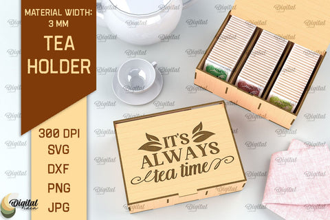 Tea Boxes Laser Cut Bundle. Tea Bag Holders SVG SVG Evgenyia Guschina 