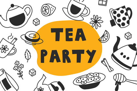Tea Doodles PNG Clipart SVG Rin Green 