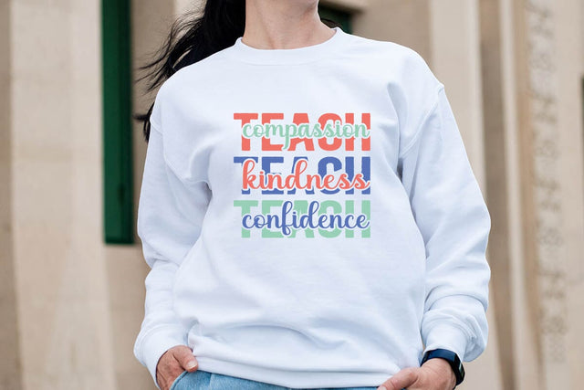 teach compassion teach kindness teach confidence SVG Angelina750 