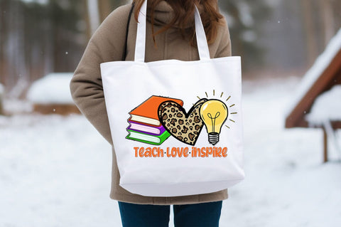 Teach love inspire PNG Design Sublimation Designangry 
