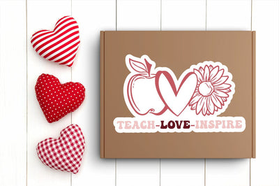 Teach love inspire Sticker Design SVG Designangry 