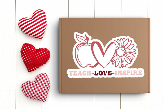 Teach love inspire Sticker Design SVG Designangry 