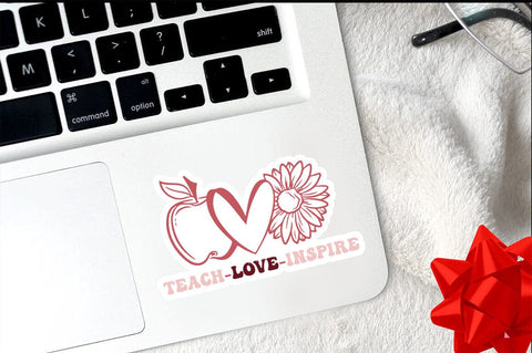 Teach love inspire Sticker Design SVG Designangry 