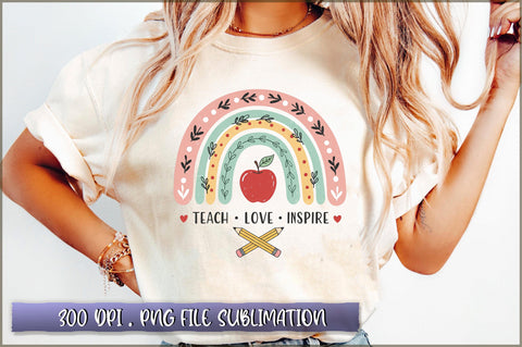 Teach Love Inspire sublimation Sublimation Shetara Begum 