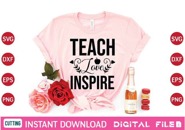 teach love inspire svg SVG designer krishna 