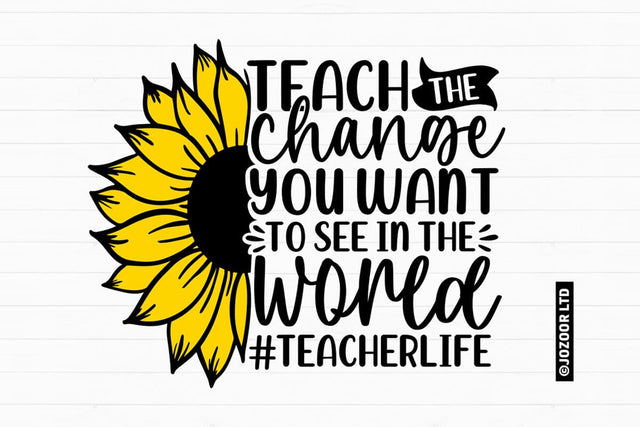 Teach the Change Teacher SVG SVG Jozoor 