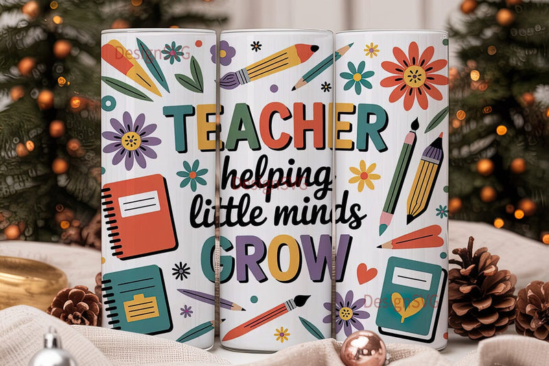 Teacher 20oz Tumbler Wrap Sublimation DesignSVG 