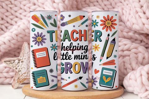 Teacher 20oz Tumbler Wrap Sublimation DesignSVG 