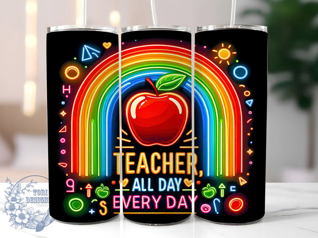 Teacher Appreciation 20oz Skinny Tumbler, Teacher Quote Tumbler Png, Straight & Tapered Tumbler Wrap, Instant Digital Download Sublimation ToriDesigns 