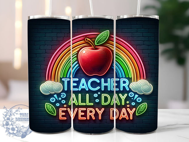 Teacher Appreciation 20oz Skinny Tumbler, Teacher Quote Tumbler Png, Straight & Tapered Tumbler Wrap, Instant Digital Download Sublimation ToriDesigns 